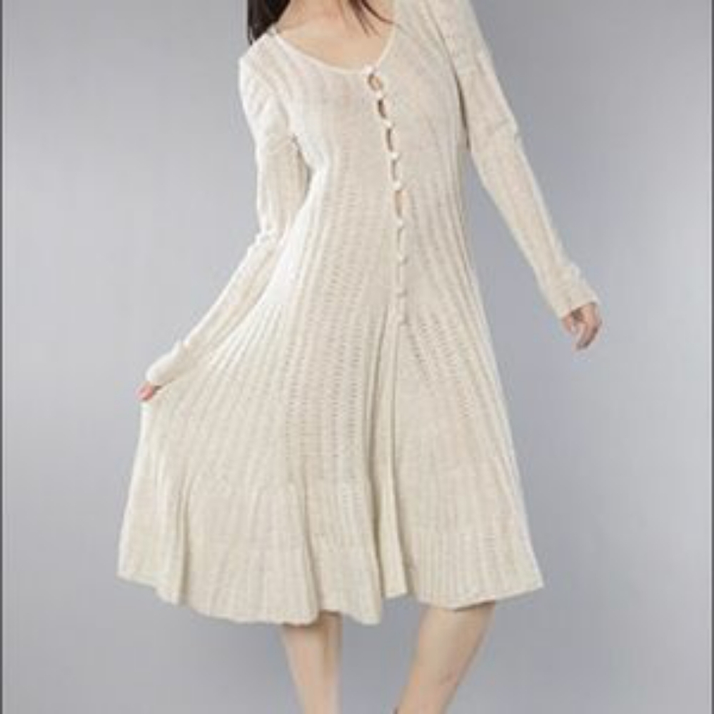 Free People Victorian Angel Long Knitted Cardigan - Picture 15 of 15
